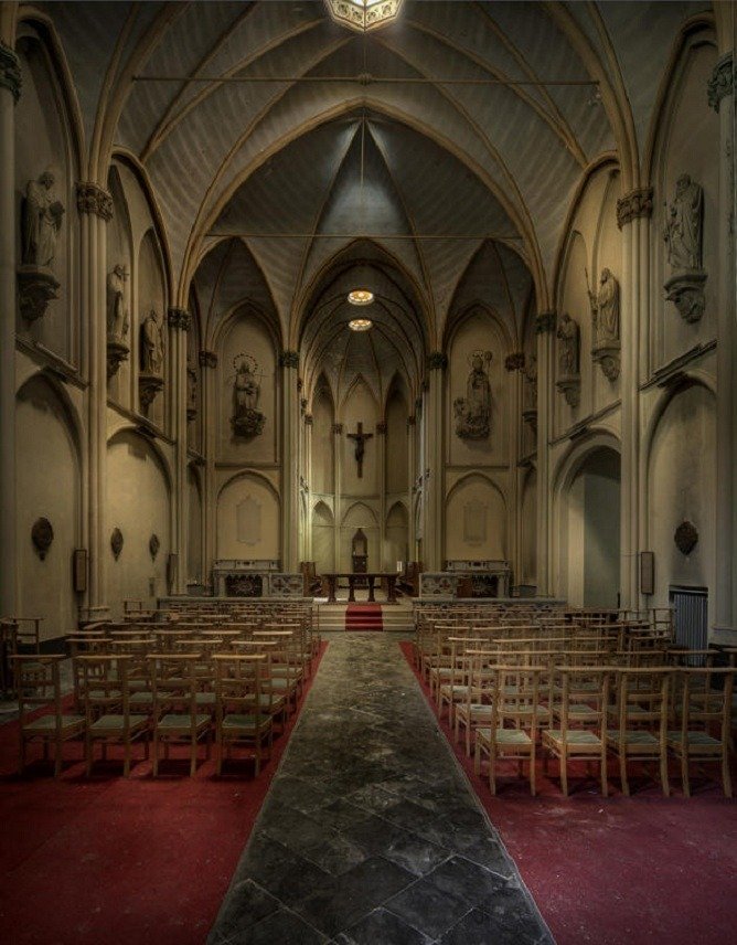 An abandoned monastery.