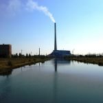 The chimney of GRES-2 Power Station; Ekibastuz, Kazakhstan