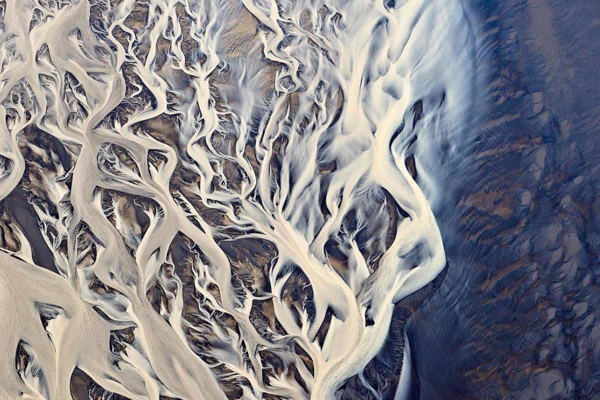 16.Emmanuel Coupe-Kalomiris has been shortlisted for a set of photographs called 'Aerial Series'. All images were taken in southern and central parts of Iceland. The areas were pictured from above and were carefully scouted and selected for their particular qualities such as formations and color pallet. (Emmanuel Coupe-Kalomiris/Sony World Photography Awards)