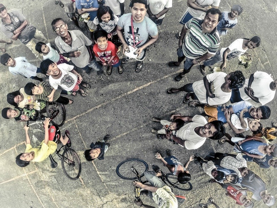 15. All eyes on the drone in San Jose del Monte City, outside of Manila, Philippines.
