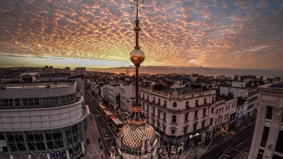 23. Sunset over Brighton, United Kingdom