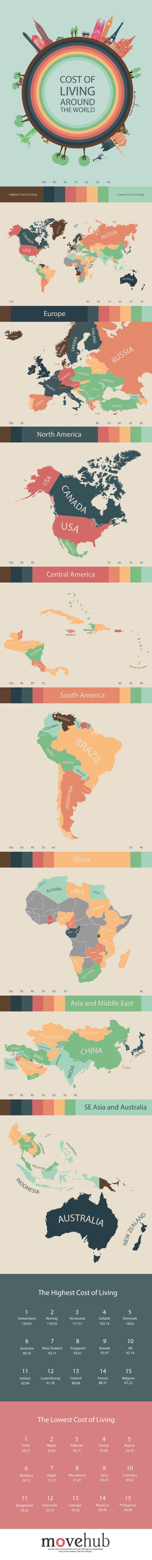 Global Living Costs Map
