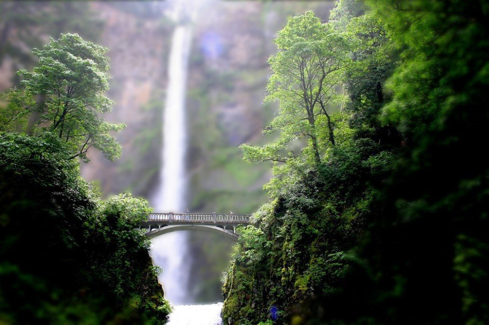Mini Multnomah Falls by Pforbinesque