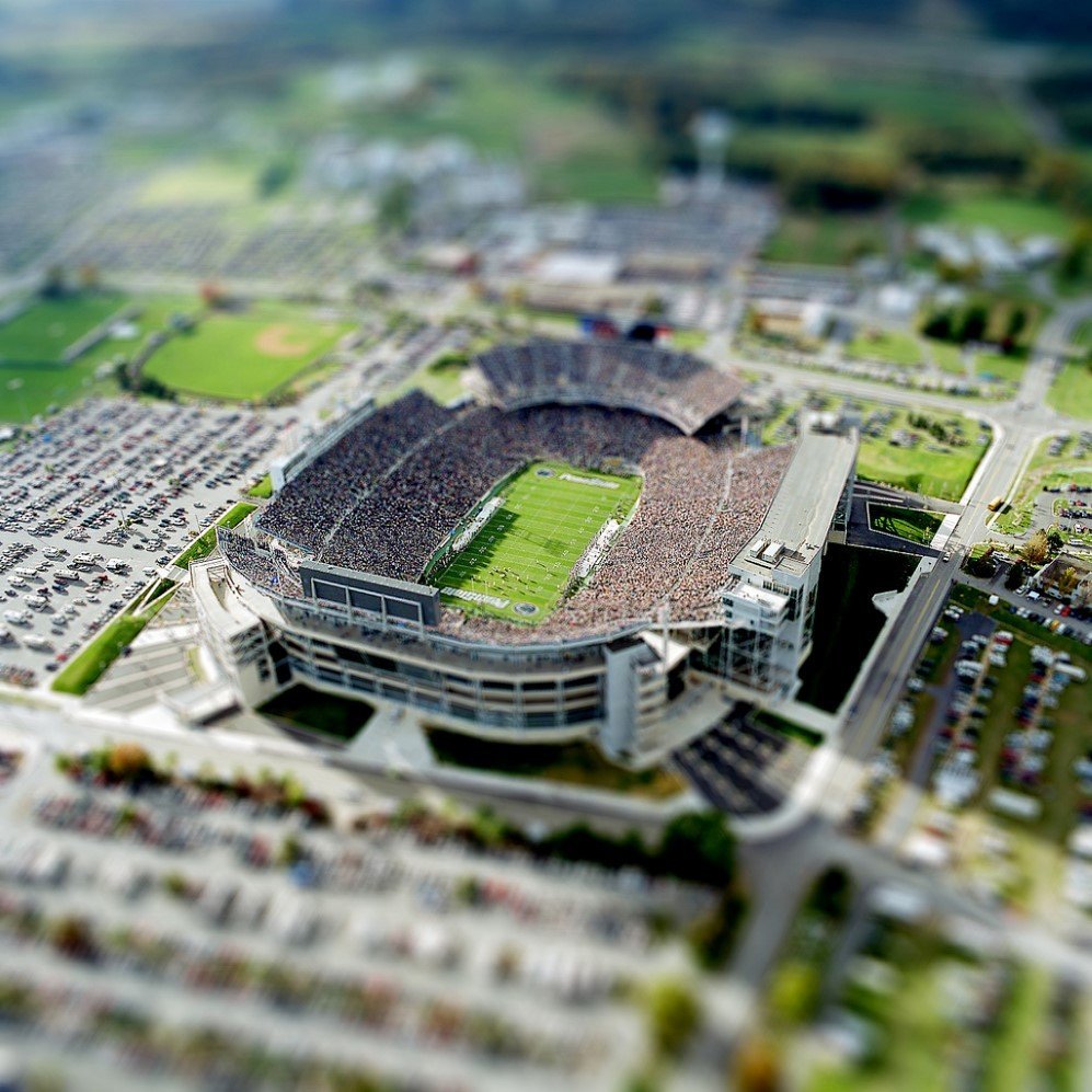 Beaver Stadium facing south, 2001 Photo: Greg Grieco