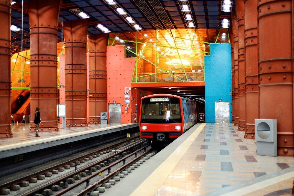 Olaias Metro Station, Lisbon, Portugal