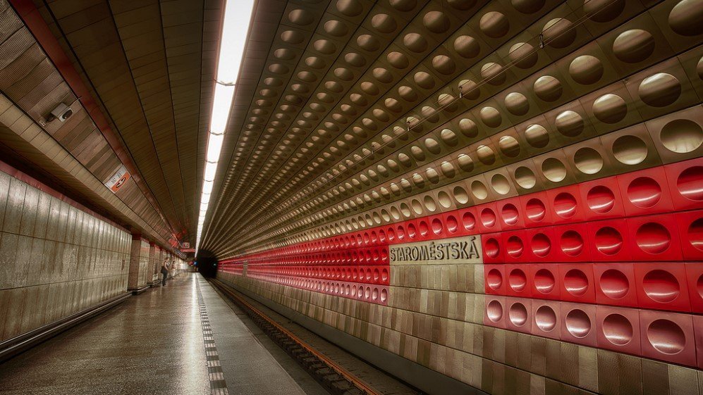 Staromestska Station, Prague, Czech Republic