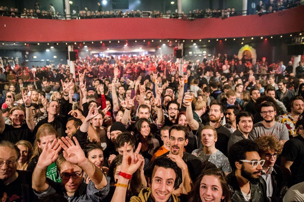 A view from the stage during the Eagles of Death Metal concert at the Bataclan. This photo was taken just minutes before attackers stormed the venue and killed 89 people – Nov. 13, 2015.