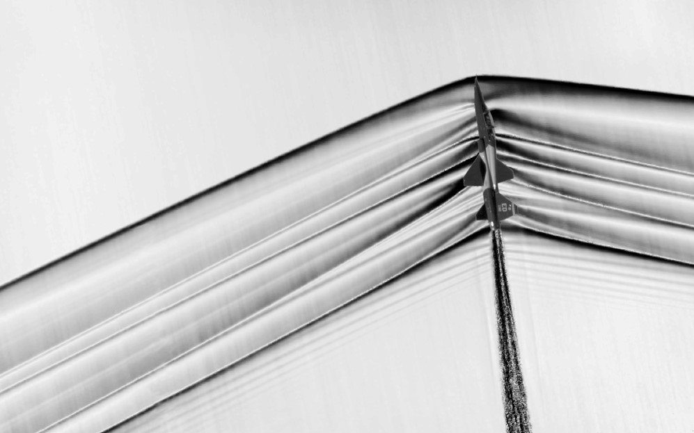NASA researchers used a modern version of a 150-year-old German photography technique to capture images of shock waves created by supersonic airplanes.