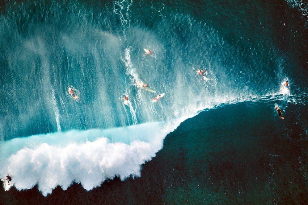 Surfers Behind