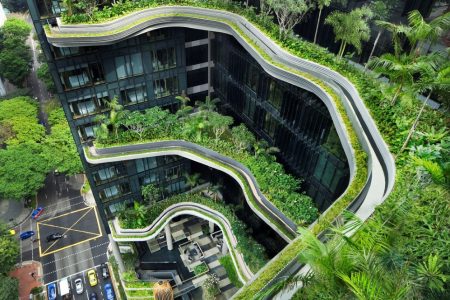 PARKROYAL Hotel Singapore Boasts Stunning Greenery-Wrapped Vertical Gardens