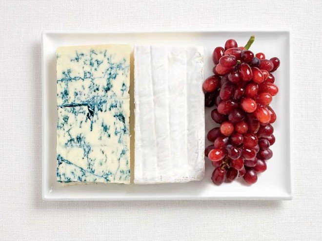 france flag made from food