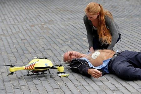 This ambulance drone can fly to emergency scene to provide medical help