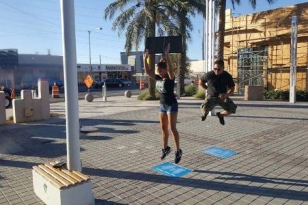 Foot-powered street lights are being tested in Las Vegas!