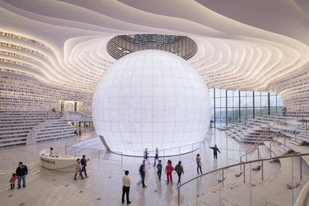China’s Futuristic Library Has The Sleekest Interior Along With 1.2 Million Books!