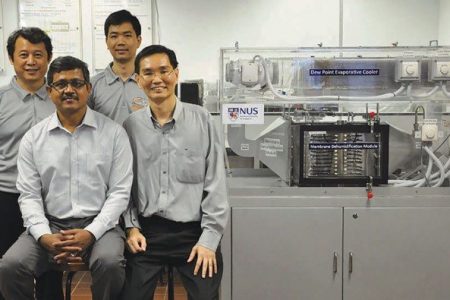 NUS team has developed a water-based AC that cools air without using harmful refrigerants