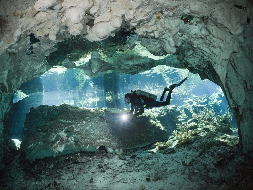 Mexico Underwater Cave System 1