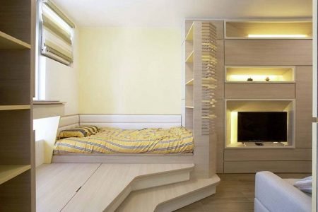 This tiny apartment in Hong Kong doubles as a ceramic gallery!