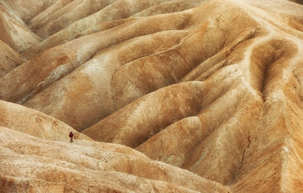 Badlands in Death Valley National Park California USA