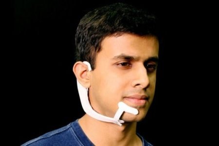 Developed by MIT researchers, this headpiece lets you talk to computers without actually speaking