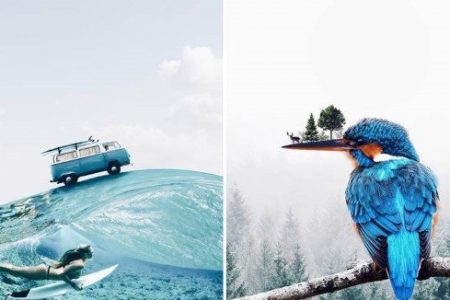 18-year-old artist creates surreal compositions with mundane objects