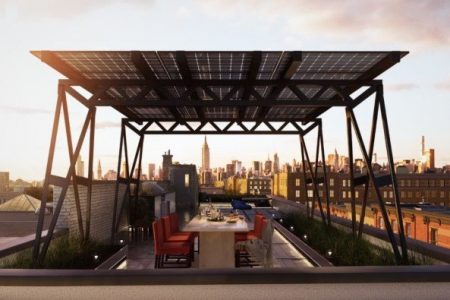 Brooklyn SolarWorks’ solar canopy solves the space issues for installing rooftop solar panels