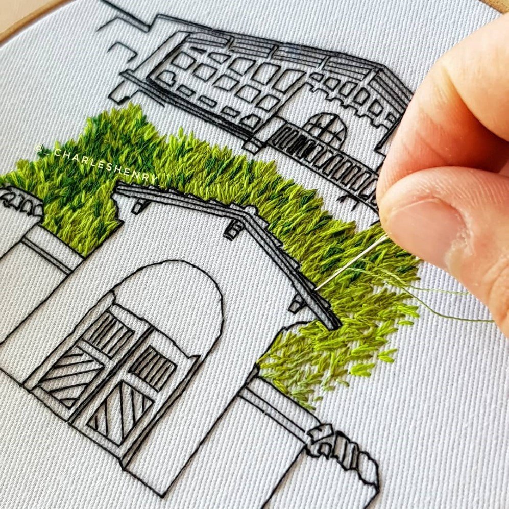 French Swedish textile artists Embroidry Art 10