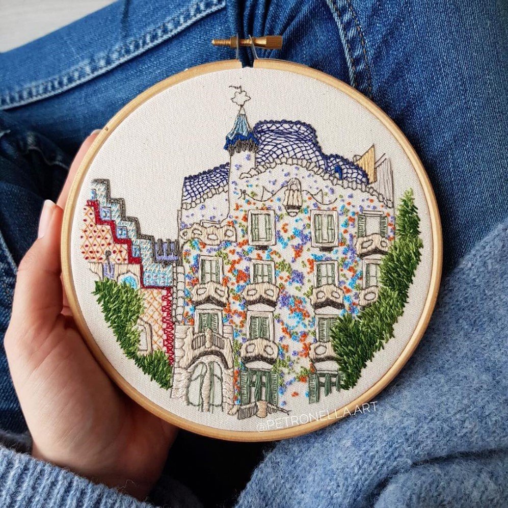 French Swedish textile artists Embroidry Art 12