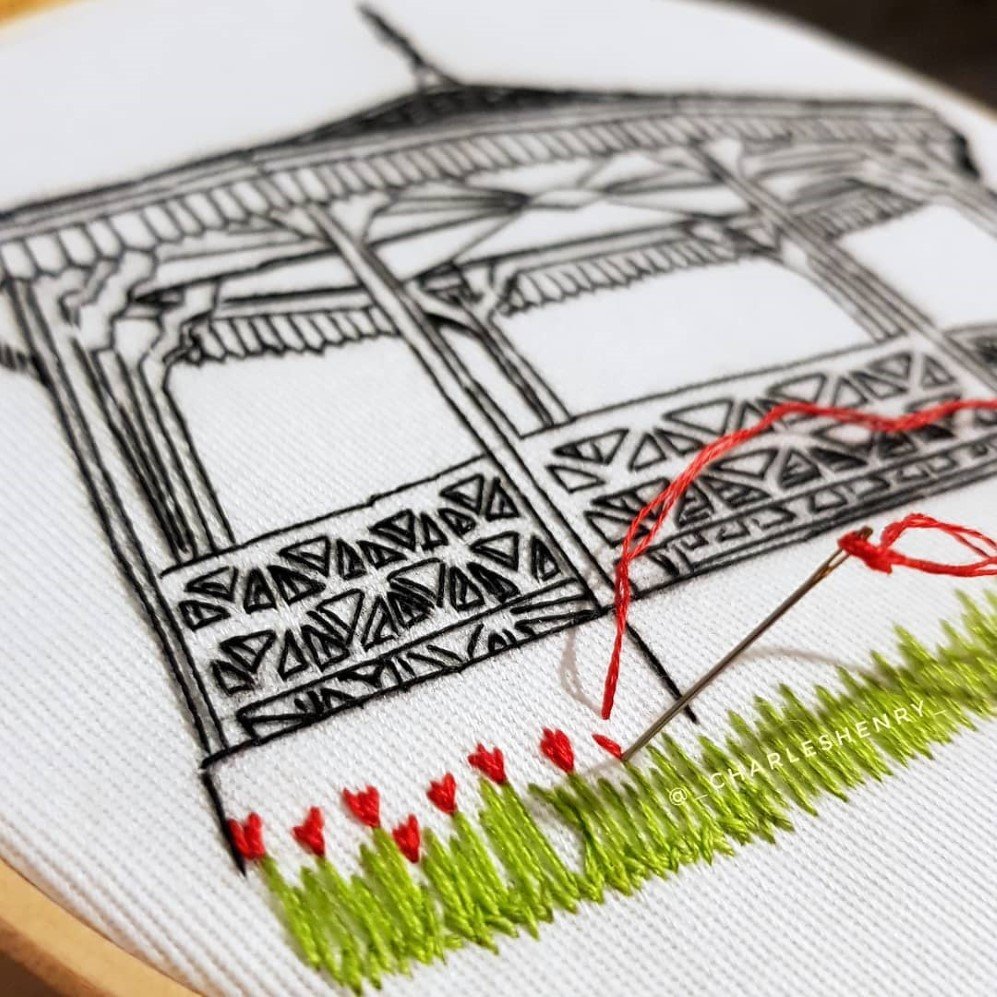 French Swedish textile artists Embroidry Art 15