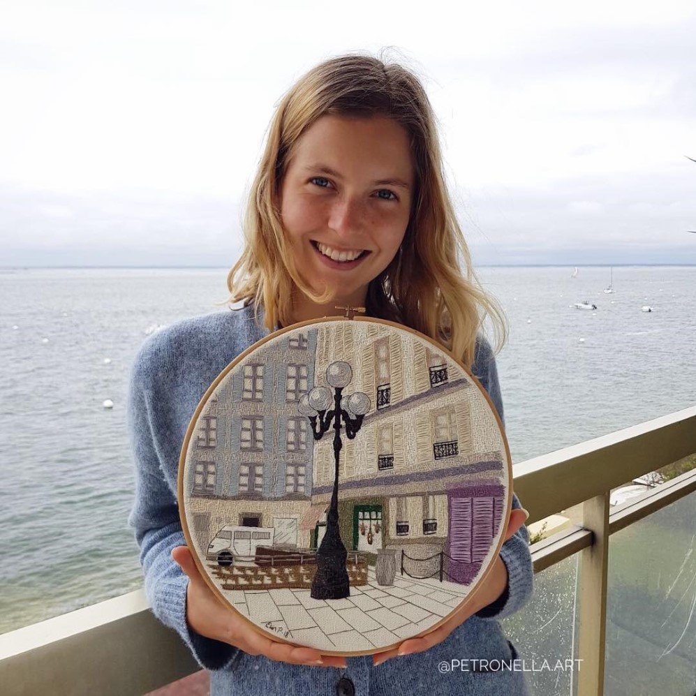 French Swedish textile artists Embroidry Art 16