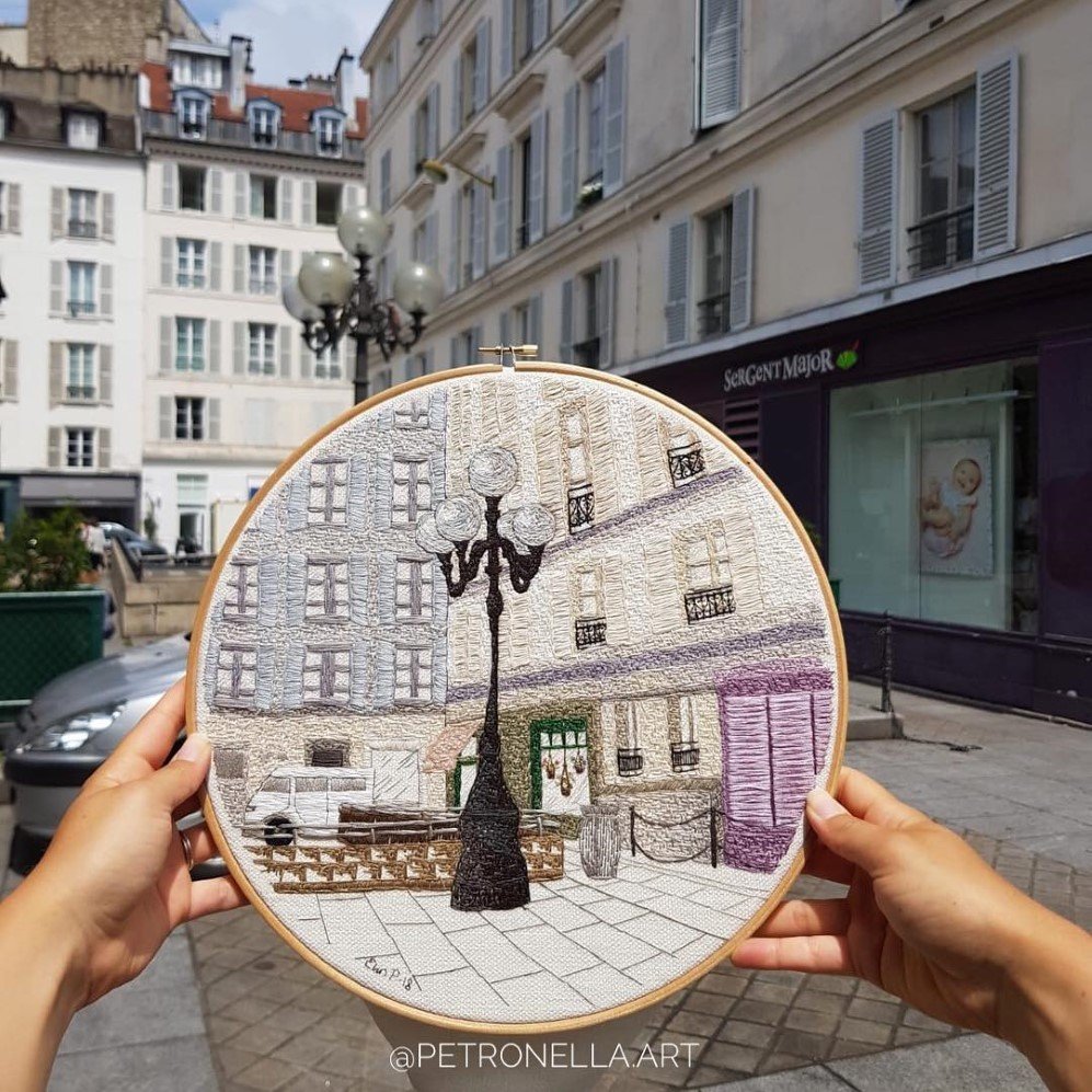French Swedish textile artists Embroidry Art 5