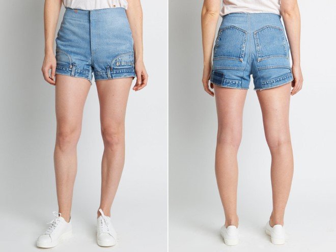 Are these upside-down jean shorts are finally the denim evolution we've ...