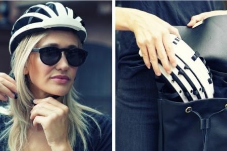 Fend is an ingenious collapsible bike helmet that easily fits into your bagpack