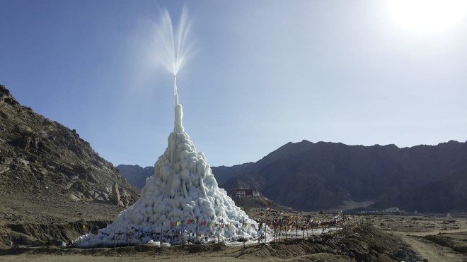 Ice Stupa Artificial Glacier 2