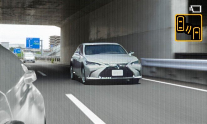 2019 Lexus ES Digital Side View Mirror Cameras 3