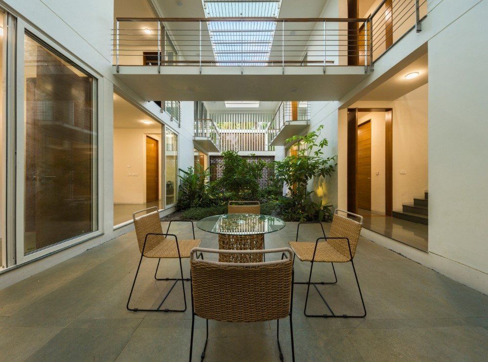 The Regimented House wrapped in greenery 12
