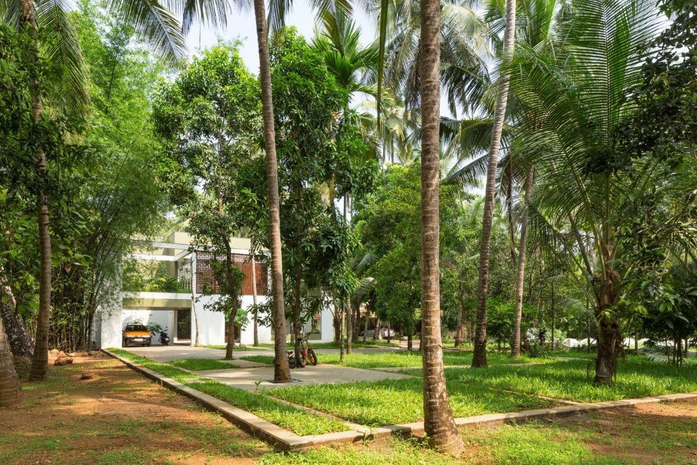 The Regimented House wrapped in greenery 3