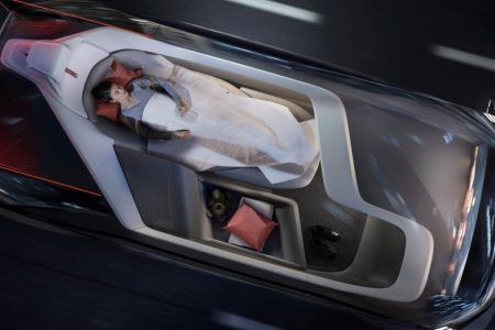 Volvo’s 360C autonomous car concept envisions sleeping pods on wheels