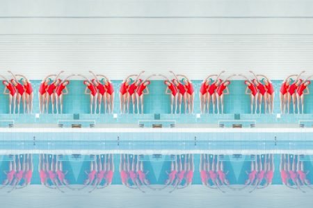 Maria Svarbova captures ethereal synchronized photographs in socialist era swimming pools