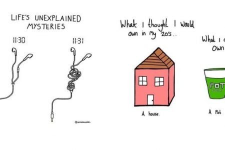 These witty illustrations will lighten up even the dullest moment of your day