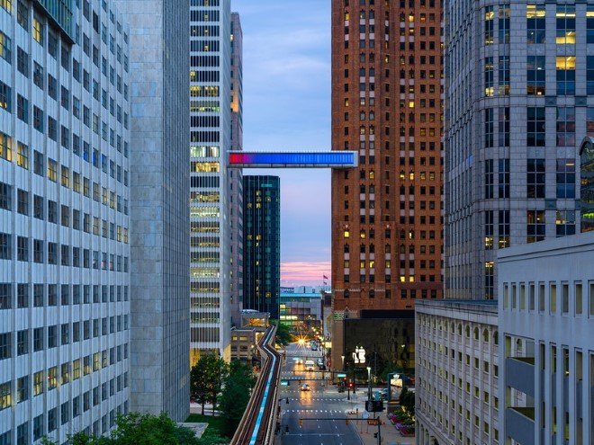 Detroit Sky Bridge by phillip k. smith III 8