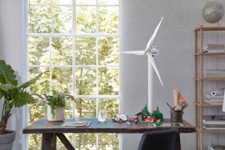 LEGO launched a fully functional wind turbine made from plant based plastic