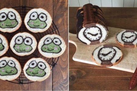 Japanese baker creates bread loaves with adorable surprises on the inside!