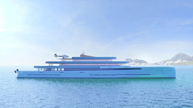 Mirage Invisible Mirro Claded Superyacht 1