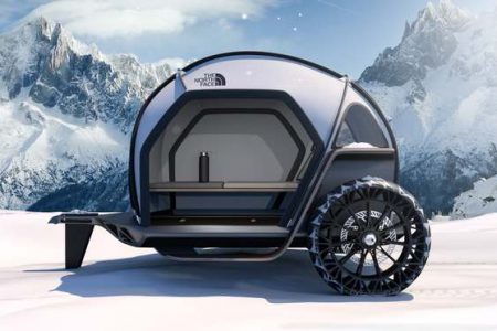 BMW and The North Face brought a teardrop trailer concept to CES’19