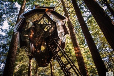 Suspended Pinecone-inspired treehouse let’s you enjoy splendid forest views