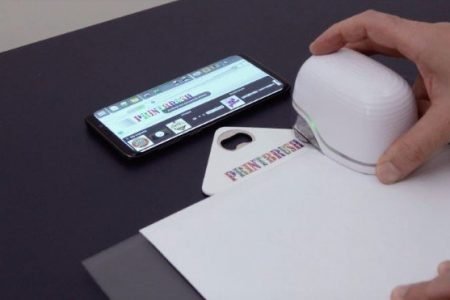 Print coloured graphics on any surface with PrintBrush XDR handheld inkjet printer