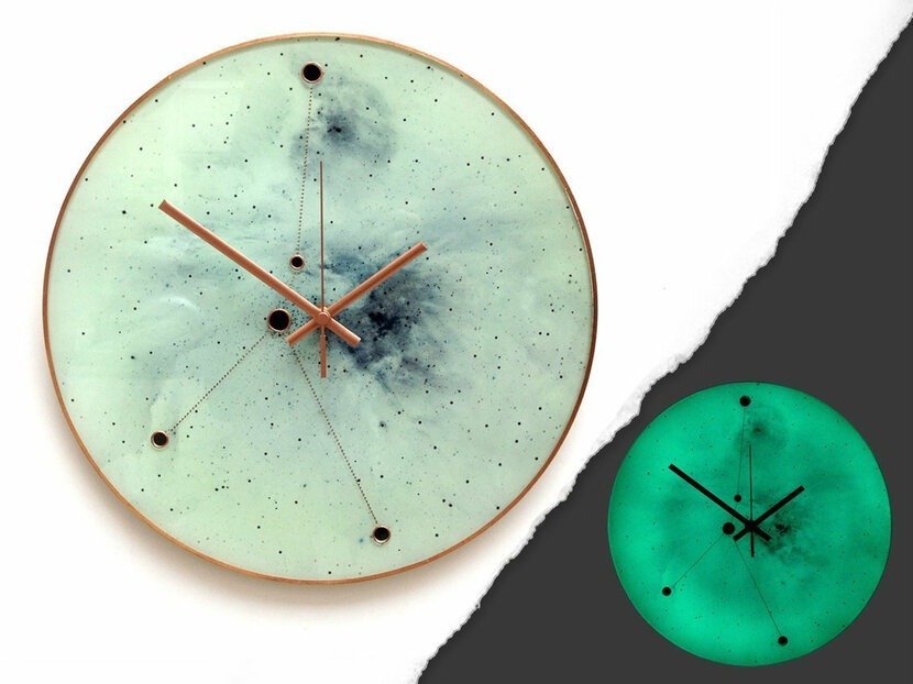 Glow in the dark wall clocks 12