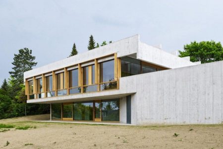 This concrete house is anything but plain
