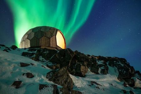 Hammerfest Hiking Cabins in Norway provide hikers some refuge along the way