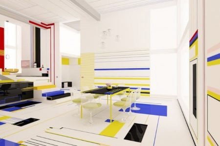 This conceptual Mondrian apartment will make you fall in love with it